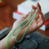 DIY Hetian jade accessories: round beads, loose beads, Qinghai material 108 Buddhist prayer beads, Hetian jade long chain accessories, crystal ornaments Application Scenario
